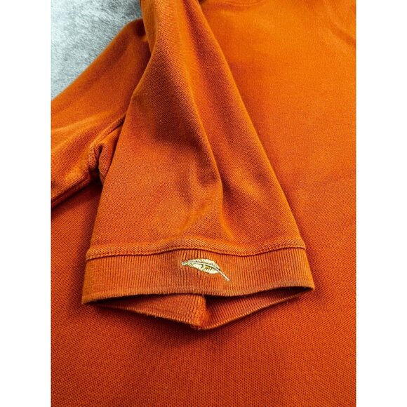 Bob Timberlake Men’s Medium Orange Polo Golf Shirt Short Sleeve Collared Casual - Picture 10 of 13